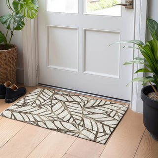 Piper Looms Mayfield Floral AMF741 Chocolate Machine Washable Area Rug Scatter Lifestyle Image Feature