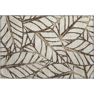 Piper Looms Mayfield Floral AMF741 Chocolate Machine Washable Area Rug Scatter Main Image
