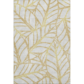 Piper Looms Mayfield Floral AMF741 Gold Machine Washable Area Rug main image