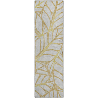 Piper Looms Mayfield Floral AMF741 Gold Machine Washable Area Rug Runner Main Image