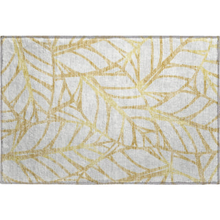 Piper Looms Mayfield Floral AMF741 Gold Machine Washable Area Rug Scatter Main Image