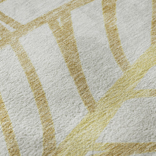 Piper Looms Mayfield Floral AMF741 Gold Machine Washable Area Rug Swatch Image