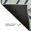 Piper Looms Mayfield Floral AMF741 Navy Machine Washable Area Rug Backing Image