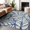Piper Looms Mayfield Floral AMF741 Navy Machine Washable Area Rug Lifestyle Image Feature
