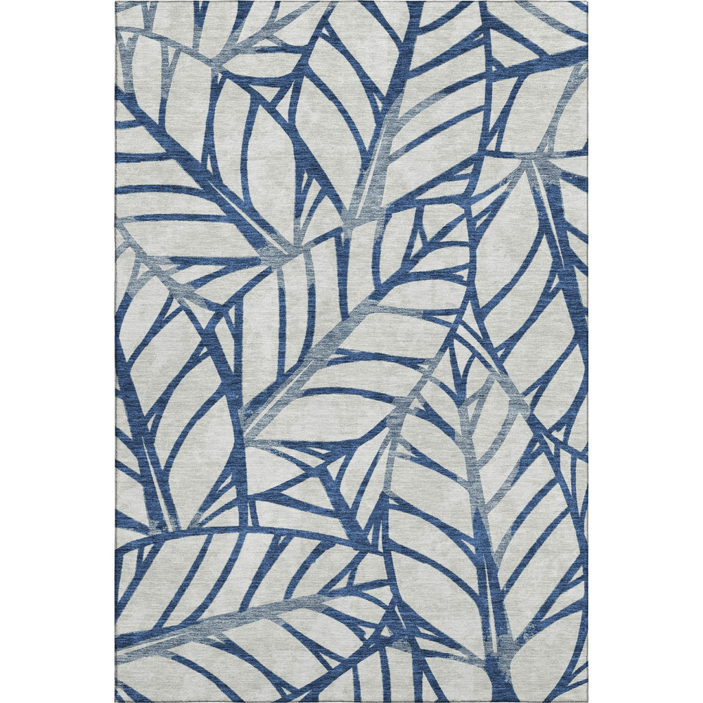 Piper Looms Mayfield Floral AMF741 Navy Machine Washable Area Rug main image
