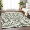 Piper Looms Mayfield Floral AMF741 Olive Machine Washable Area Rug Lifestyle Image Feature
