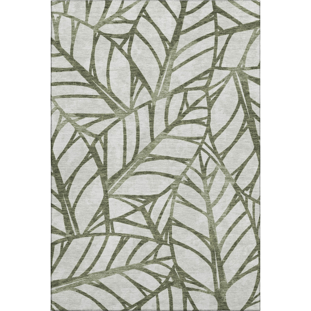 Piper Looms Mayfield Floral AMF741 Olive Machine Washable Area Rug main image