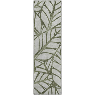 Piper Looms Mayfield Floral AMF741 Olive Machine Washable Area Rug Runner Main Image