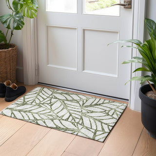 Piper Looms Mayfield Floral AMF741 Olive Machine Washable Area Rug Scatter Lifestyle Image Feature