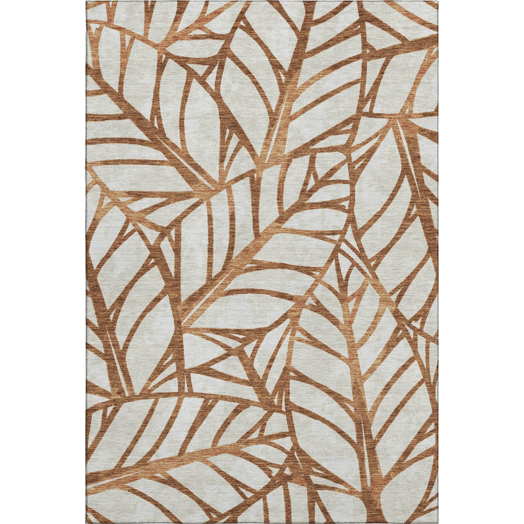 Piper Looms Mayfield Floral AMF741 Paprika Machine Washable Area Rug main image