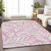 Piper Looms Mayfield Floral AMF741 Pink Machine Washable Area Rug Lifestyle Image Feature