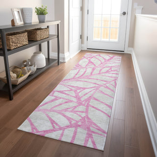 Piper Looms Mayfield Floral AMF741 Pink Machine Washable Area Rug Runner Lifestyle Image Feature