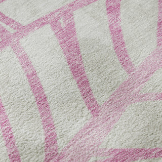 Piper Looms Mayfield Floral AMF741 Pink Machine Washable Area Rug Swatch Image