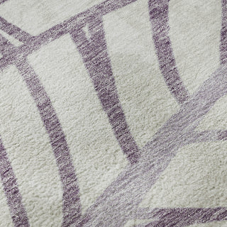 Piper Looms Mayfield Floral AMF741 Purple Machine Washable Area Rug Swatch Image