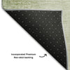 Piper Looms Mayfield Squares AMF742 Aloe Machine Washable Area Rug Backing Image