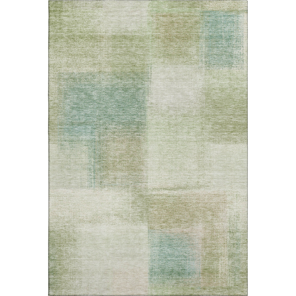 Piper Looms Mayfield Squares AMF742 Aloe Machine Washable Area Rug main image