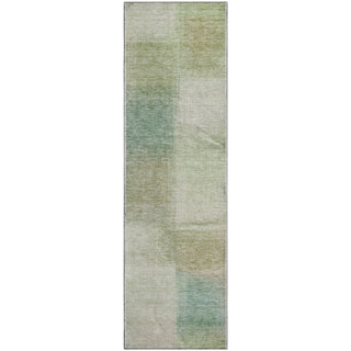 Piper Looms Mayfield Squares AMF742 Aloe Machine Washable Area Rug Runner Main Image