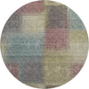Piper Looms Mayfield Squares AMF742 Beige Machine Washable Area Rug Round Main Image