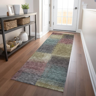 Piper Looms Mayfield Squares AMF742 Beige Machine Washable Area Rug Runner Lifestyle Image Feature