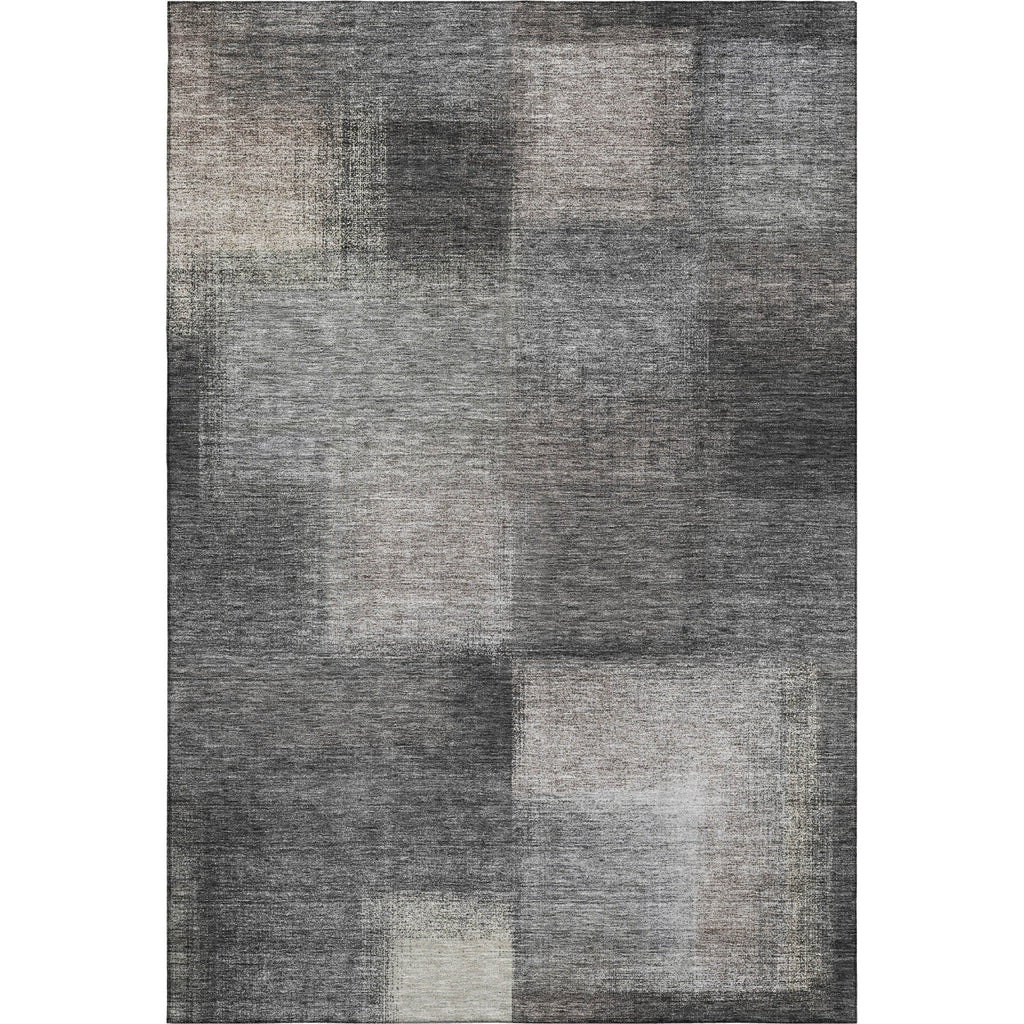 Piper Looms Mayfield Squares AMF742 Charcoal Machine Washable Area Rug main image