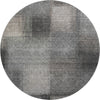 Piper Looms Mayfield Squares AMF742 Charcoal Machine Washable Area Rug Round Main Image
