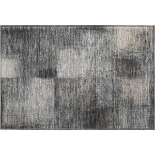Piper Looms Mayfield Squares AMF742 Charcoal Machine Washable Area Rug Scatter Main Image