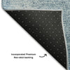 Piper Looms Mayfield Squares AMF742 Denim Machine Washable Area Rug Backing Image