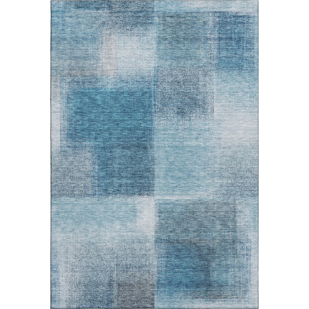 Piper Looms Mayfield Squares AMF742 Denim Machine Washable Area Rug main image
