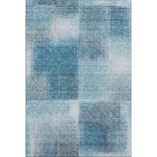 Piper Looms Mayfield Squares AMF742 Denim Machine Washable Area Rug main image