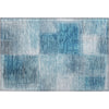 Piper Looms Mayfield Squares AMF742 Denim Machine Washable Area Rug Scatter Main Image