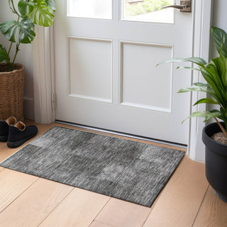 Piper Looms Mayfield Squares AMF742 Gray Machine Washable Area Rug Scatter Lifestyle Image Feature