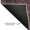 Piper Looms Mayfield Squares AMF742 Plum Machine Washable Area Rug Backing Image