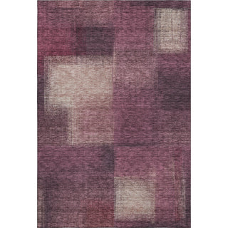Piper Looms Mayfield Squares AMF742 Plum Machine Washable Area Rug main image