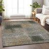 Piper Looms Mayfield Squares AMF742 Taupe Machine Washable Area Rug Lifestyle Image Feature