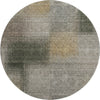 Piper Looms Mayfield Squares AMF742 Taupe Machine Washable Area Rug Round Main Image