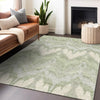 Piper Looms Mayfield Ikat AMF743 Aloe Machine Washable Area Rug Lifestyle Image Feature