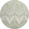 Piper Looms Mayfield Ikat AMF743 Aloe Machine Washable Area Rug Round Main Image