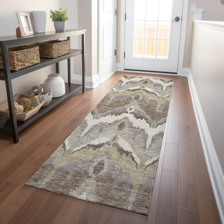 Piper Looms Mayfield Ikat AMF743 Beige Machine Washable Area Rug Runner Lifestyle Image Feature