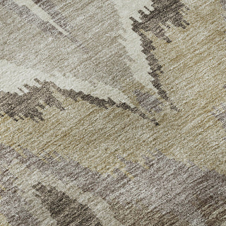 Piper Looms Mayfield Ikat AMF743 Beige Machine Washable Area Rug Swatch Image