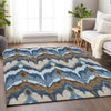 Piper Looms Mayfield Ikat AMF743 Blue Machine Washable Area Rug Lifestyle Image Feature
