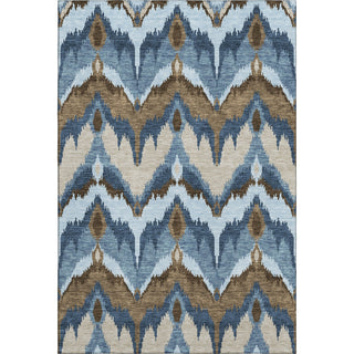 Piper Looms Mayfield Ikat AMF743 Blue Machine Washable Area Rug main image