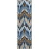 Piper Looms Mayfield Ikat AMF743 Blue Machine Washable Area Rug Runner Main Image