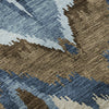 Piper Looms Mayfield Ikat AMF743 Blue Machine Washable Area Rug Swatch Image
