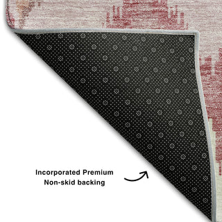 Piper Looms Mayfield Ikat AMF743 Blush Machine Washable Area Rug Backing Image