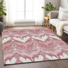 Piper Looms Mayfield Ikat AMF743 Blush Machine Washable Area Rug Lifestyle Image Feature