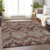 Piper Looms Mayfield Ikat AMF743 Burgundy Machine Washable Area Rug Lifestyle Image Feature