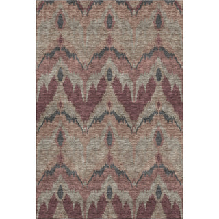 Piper Looms Mayfield Ikat AMF743 Burgundy Machine Washable Area Rug main image