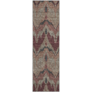 Piper Looms Mayfield Ikat AMF743 Burgundy Machine Washable Area Rug Runner Main Image