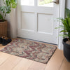 Piper Looms Mayfield Ikat AMF743 Burgundy Machine Washable Area Rug Scatter Lifestyle Image Feature
