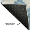 Piper Looms Mayfield Ikat AMF743 Denim Machine Washable Area Rug Backing Image